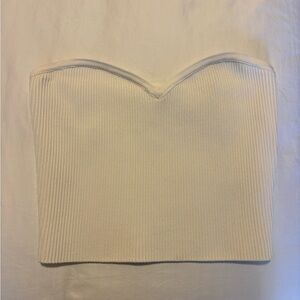 Aritzia Babaton Sculpt Knit Sweetheart Ribbed Strapless Top